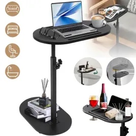 regulowany-stolik-polka-do-przechowywania-przy-lozku-do-wanny-salonu-czarny