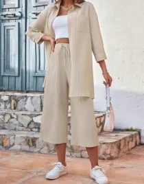 bezowy-komplet-koszula-rekaw-3-4-spodnie-do-polowy-lydki-shein-40-42