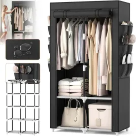 materialowa-szafa-tekstylna-garderoba-skladana-regal-wieszak-162-43-84-5cm