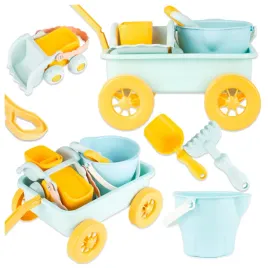 wozek-do-piaskownicy-z-raczka-zestaw-autko-wywrotka-wiaderko-grabki-lopatka