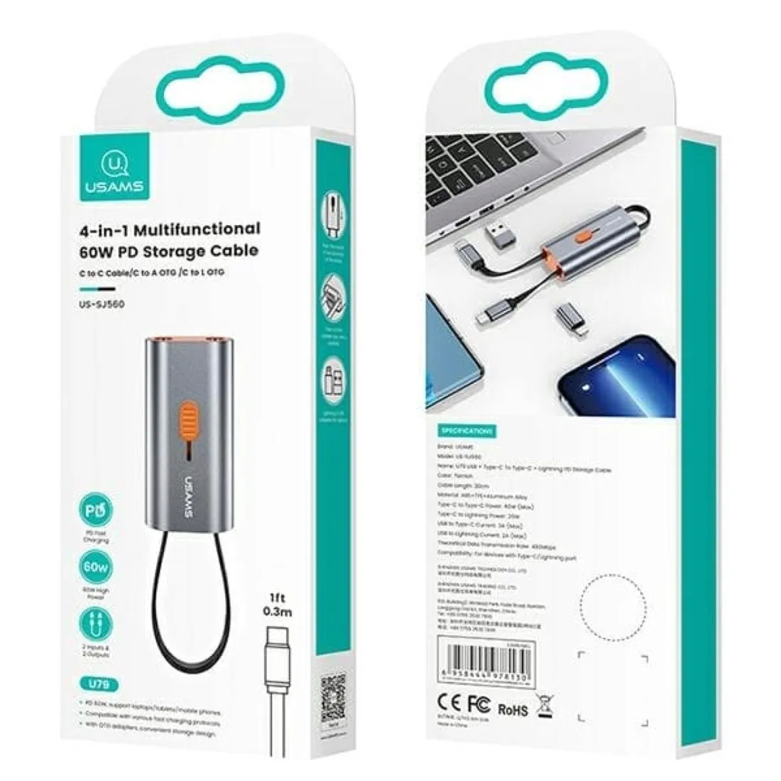 usams-hub-adapter-4w1-usb-2xusb-c-lightning