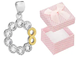 kolo-srebrny-rodowany-wisiorek-nieskonczonosc-cyrkonia