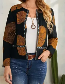 czarna-narzutka-klasyczna-wzorzysta-dlugi-rekaw-emery-rose-s