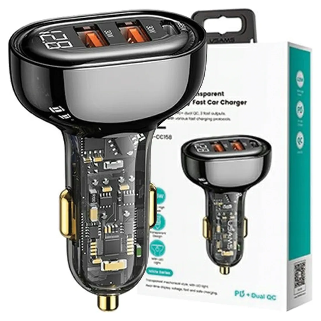 ladowarka-samochodowa-usb-typ-c-usams-3000-ma