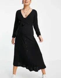 asos-sukienka-ciazowa-do-polowy-lydki-dlugi-rekaw-czarny-rozmiar-38