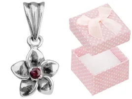 srebrna-oksydowana-zawieszka-kwiat-cyrkonia-srebro