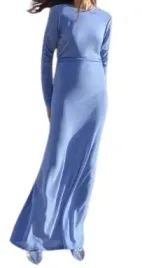 niebieska-blyszczaca-sukienka-maxi-z-marszczeniam-dlugi-rekaw-reserved-xs