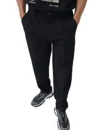 czarne-gladkie-spodnie-w-paski-dluga-prosta-nogawka-kieszenie-m