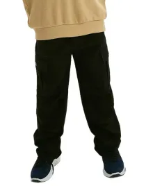 czarne-dlugie-proste-spodnie-cargo-bojowki-gladkie-klasyczne