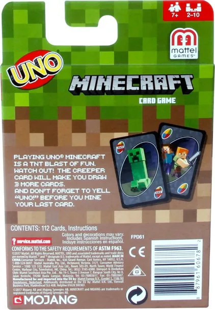 uno-minecraft-mattel-waga-z-opakowaniem-0-13-kg