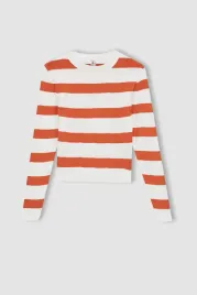 sweterek-bialy-w-pomaranczowe-paski-klasyczny-prazkowany-defacto-146
