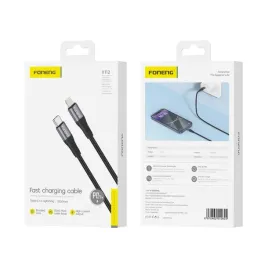 foneng-kabel-x112-usb-c-lightning-pd-27w-1m-czarny