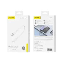 foneng-kabel-x107-micro-usb-2-1a-0-25m-bialy