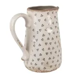 dzbanek-wazon-ceramiczny-bezowy-czarne-serca-23-cm-srednica-21-cm