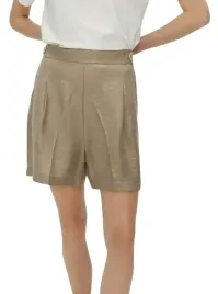 brazowe-krotkie-spodenki-wysoki-stan-klasyczne-gladkie-kieszenie-m