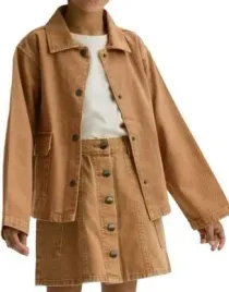 bezowa-bawelniana-jeansowa-kurtka-zapinana-na-zatrzaski-haft