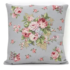 poszewka-gobelin-45x45-roza-szara-dekoracyjna
