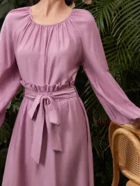 fioletowy-komplet-spodnica-maxi-bluzka-dlugi-rekaw-wiskoza-shein-40-42