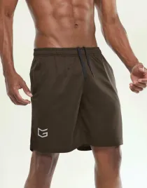 brazowe-klasyczne-proste-dresowe-szorty-sportowe-sppodenki-gradual-s