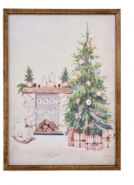 obraz-dekoracja-swieta-choinka-kominek