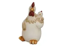 figurka-kura-z-kurczakiem-dekoracja