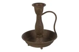 swiecznik-na-swieczke-stozkowa-metal-rdzawy-125x125x-h-15cm