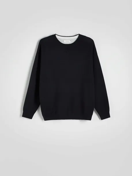 reserved-sweter-niebieski-okragly-rozmiar-l-material-dominujacy-bawelna