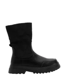 czarne-pikowane-ocieplane-botki-zamek-za-kostke-nosek-okragly-ekoskora