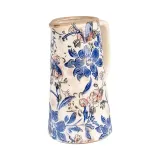 dzbanek-wazon-ceramiczny-bezowy-niebieskie-kwiaty-20-cm-material-ceramika