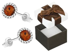 srebrne-kolczyki-kulki-z-bursztynem-okragle-srebro