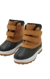 brazowo-czarne-kozaki-za-kostke-na-rzepu-eko-skora-ocieplenie