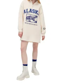 sukienka-dresowa-bezowa-dlugi-rekaw-stojka-mini-print-napisy-s