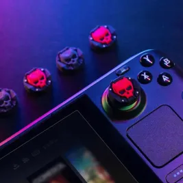 nakladki-gumki-silikonowe-skull-4-pack-do-steam-deck-bialo-czerwone-4-szt