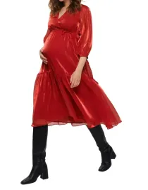 reserved-sukienka-ciazowa-midi-rekaw-3-4-czerwony-rozmiar-xl