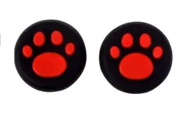 2x-nakladka-gumka-silikonowa-kocia-lapka-pad-xbox-ps3-ps4-ps5-czerwona