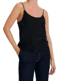 czarny-klasyczny-gladki-luzny-top-bluzka-na-ramiaczkach-okragly-dekolt