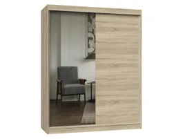 szafa-iga-160-1x-lustro-szprosy-dab-sonoma-nowoczesna-i-funkcjonalna