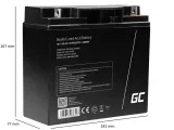 green-cell-agm-vrla-12v-22ah-bezobslugowy-akumulator-do-kosiarki-skutera-waga-z-opakowaniem-5-6-kg