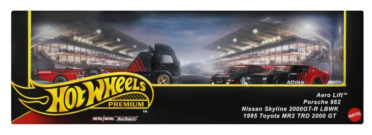 hot-wheels-diorama-advan-1-64-4x-modele-porsche-toyota-nissan-skyline-glebokosc-produktu-2-79-cm
