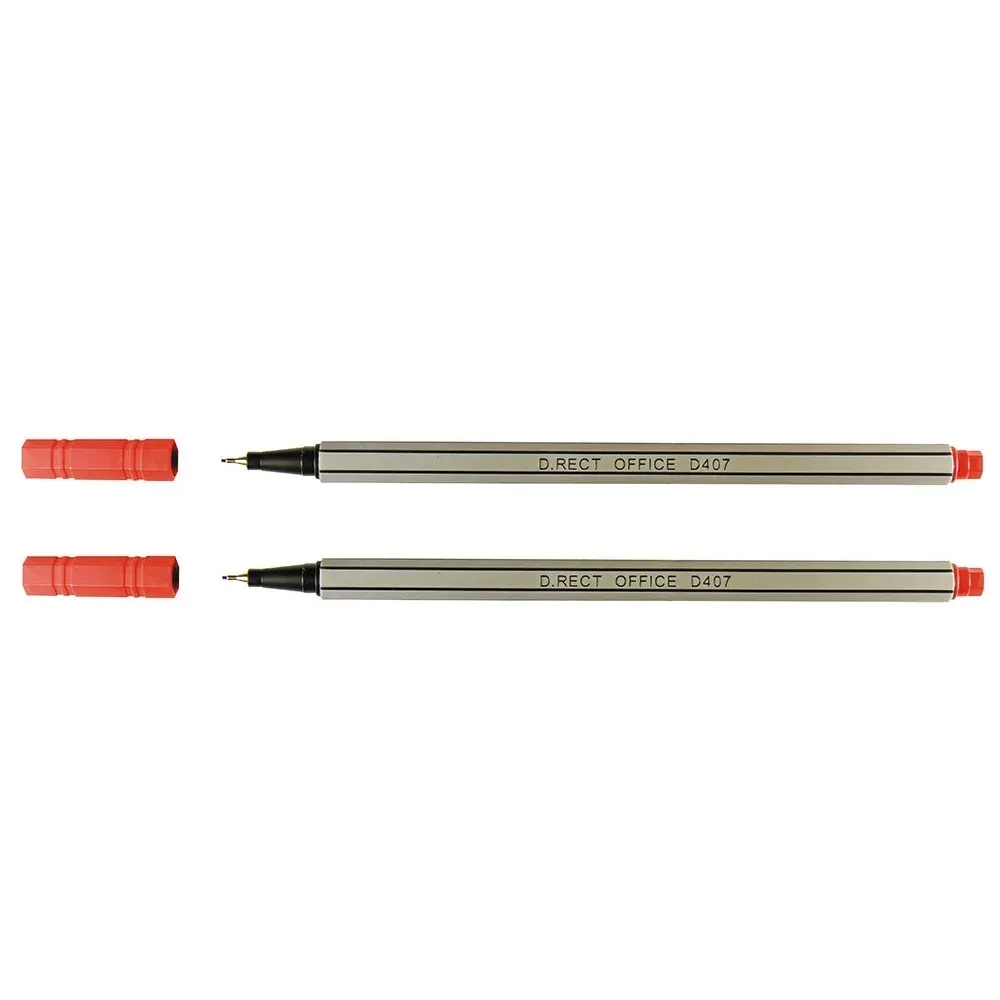 cienkopis-d-rect-d407-czerwony-x-2szt