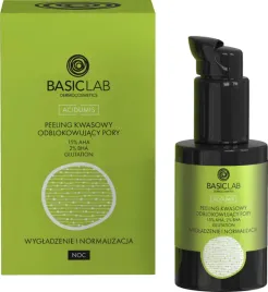 basiclab-acidumis-peeling-kwasowy-odblokowujacy-pory-z-15percent-aha-2percent-bha-30ml