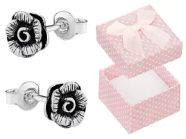 roza-srebrne-kolczyki-kwiaty-rose