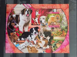 znaczki-fauna-zwierzeta-psy-mali-kasowany-zn24