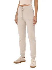 bezowe-spodnie-dresowe-materialowe-wiazanie-kieszenie-wiskoza-xl