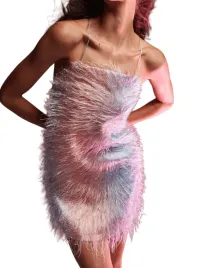 niebiesko-rozowa-sukienka-mini-piorkowa-wiazana-odryte-plecy-wzorzysta