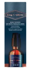 king-c-gillette-serum-olejek-zageszczacz-do-brody-z-wit-b-i-kofeina-50mlx3