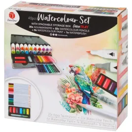 zestaw-akwareli-watercolor-i-markerow-aquamarkers-decotime-48-elementow