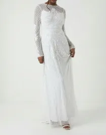 coast-suknia-slubna-dlugi-rekaw-do-ziemi-rozmiar-38