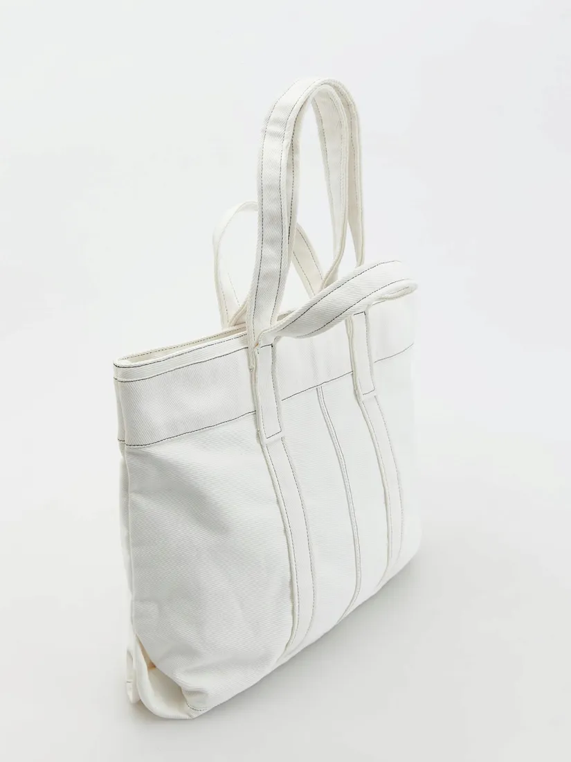 reserved-torebka-shopper-bawelna-bialy