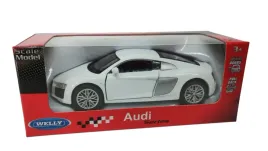 audi-r8-coupe-v10-kolekcjonerski-metalowy-samochod-resorak-welly-1-34-bialy